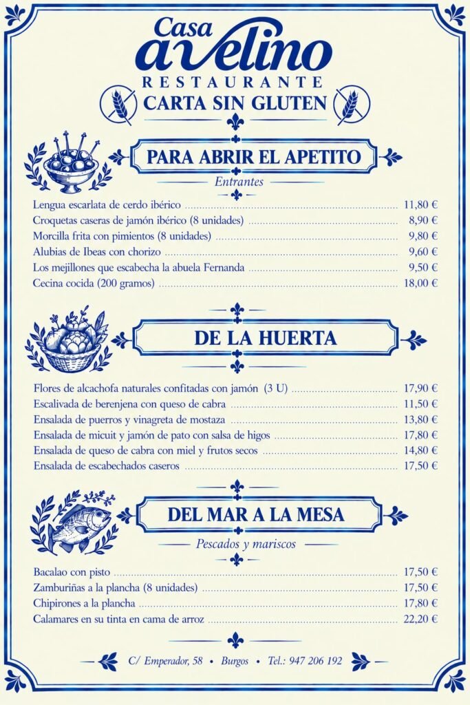 carta sin gluten