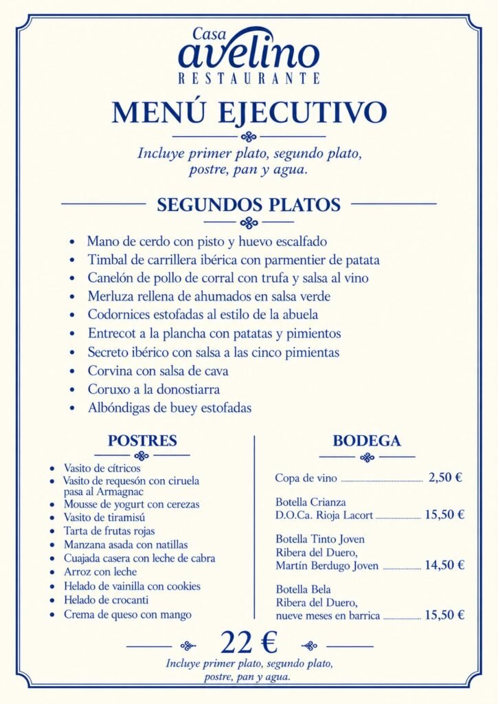 menu ejecutivo 3
